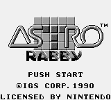 Astro Rabby Title Screen